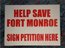 Save Ft. Monroe Yard Sign